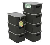 Sundis Vibox, boite de rangement plastique avec couvercle, 4L, x7, noir