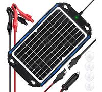 SUNER Power Chargeur de Batterie Solaire étanche 12 W 12 V et mainteneur Pro, contrôleur de Charge UltraSmart MPPT intégré, kit de Charge à régime Lent de Panneau Solaire 12 V pour Voiture,