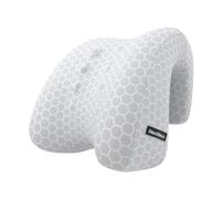 Sunerzenor Coussin Appui-tête Oreiller Nuque Soutien Cervical Mousse Mémoire Lavable Multifonction Convient Au Repos Maison Bureau Canapé, Gris