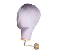 Sunerzenor Support En Velours pour Tête de Mannequin Femme, Multifonctionnel, Hauteur 28 Cm, Support de Rangement pour Chapeaux pour Exposer Casques et Bij, Gris