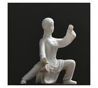 SUNESA Statuette en Porcelaine Céramique Tai Chi Kung Fu Femme Ornements De Bureau Maison Salon TV Cabinet Décoratif Artisanat Ornements Ornements de Statue en céramique (Size : A)