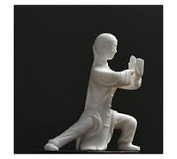 SUNESA Statuette en Porcelaine Céramique Tai Chi Kung Fu Femme Ornements De Bureau Maison Salon TV Cabinet Décoratif Artisanat Ornements Ornements de Statue en céramique (Size : Bruin)