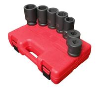 SUNEX International 5697 m 2,5 cm Drive métrique Truck Service Impact Socket Set - 7 PC.