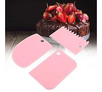 SUNGOOYUE 3 Pièces Grattoir à Pâte Ensemble de Grattoir à Bol en PP de Qualité Alimentaire et -Pâte en Plastique 3 Formes pour Gâteau à Pain Fondant Glaçage Cuisson Utilisation de Cuisine à Domicile