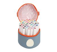 SUNGOOYUE 48 Color Acrylic Paint Markers, No Shake Direct Use | Pigment à séchage rapide à base d\'eau, stylos d\'art à pointe de 2 mm, adhère à la toile de tissu en bois de verre en