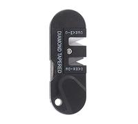 SUNGOOYUE Aiguiseur de Couteau de Poche pour Randonnée Camping Pêche, Outil d'Affûtage Rapide en Acier Tungstène, Design Léger avec Trou de Dragonne, Idéal pour Couteaux Ciseaux Hameçons