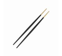 SUNGOOYUE Baguettes en Acier Inoxydable 1 Paire, Baguettes en Métal doré 304 22 Cm avec Tête Antidérapante Placage Sous Vide pour la Cuisine à Domicile, le Restaurant de Sushi (or noir)
