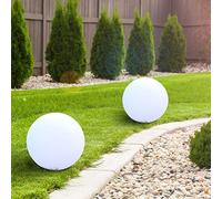SUNGOOYUE Boule Lumineuse RVB, Sphère Lumineuse LED Gonflable avec Télécommande pour Décoration Intérieure et Extérieure, Diamètre 40 Cm (Couleur assortie)