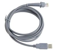 SUNGOOYUE Câble de Scanner de Codes-Barres, Câble USB en PVC de 2 Mètres pour Symbole LS2208 LS4278, avec Conception Plug and Play pour Une Alimentation Stable