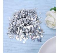 SUNGOOYUE Confettis de Table étoiles, Confettis étoiles en Feuille Métallique PVC 60 G Environ 4000 Pièces 10 Mm Saupoudrées de Paillettes Dorées pour les Décorations de Table de Fête (#2)