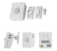 SUNGOOYUE Détecteur de Mouvement Infrarouge PIR DC 12 V, Vue à 140 Degrés, 26 à 122 Fahrenheit, Délai de 30 à 350 Secondes pour Mur Extérieur, Trottoir, Couloir, Garage