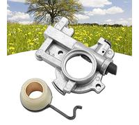 SUNGOOYUE Ensemble d'engrenages Métalliques de Pompe à Huile de Remplacement pour Tronçonneuse 066 MS650 MS660, Composant de Lubrification Réutilisable, OEM 1122 640 3205, Installation Facile pour la