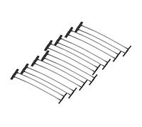 SUNGOOYUE Épingles à étiquettes de Prix en Polypropylène Noir Attaches Universelles pour Pistolet à étiquettes 10 000 Pièces Attaches en Tissu à Contour Fin pour l'inventaire de Vente au Détail de