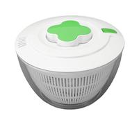 SUNGOOYUE Essoreuse à Salade Manuelle, Séchoir à Légumes Presse 5L 9,45 | Le Dessus de la Pompe Tourne les Verts Secs, Le Panier Amovible Draine L'eau, S'adapte à L'évier et au Comptoir, pour les