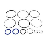 SUNGOOYUE Kit de Joint de Reconstruction de Cylindre de Fendeuse de Bûches Hydraulique, Kit de Joint d'accessoires, pour Cylindre de Tige de 5,0 Pouces X 2,0 Pouces avec Pièces de Réparation ABS