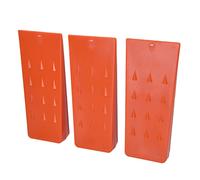 SUNGOOYUE Les Cales D'abattage en Plastique Ont Enrichi Les Outils de | Plastique Réutilisable Rouge, Convient à la D'arbre à la Tronçonneuse, Paquet de 3 20x8,2x3,2 Cm