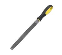 SUNGOOYUE Lime Plate, Lime d'Affûtage en Acier à Outils en Carbone T12 avec Poignée en PP, Dents Centrales à Unique, 12,4 Pouces pour Outils de Jardin, Affûtage des Bords de Lame, Jardinage