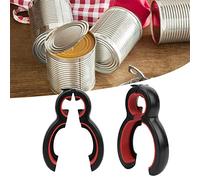 SUNGOOYUE Ouvre-bocal pour Mains Faibles, Lot de 2 Ouvre-boîte 6 en 1, bouteille ABS TPR en Acier Inoxydable 5,7 X 2,6 Pouces pour l'arthrite, Anneau de Cuisine, Couvercle à Tirer, Utilisation