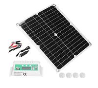 SUNGOOYUE Panneau Solaire Monocristallin 40 W, Chargeur Solaire Portable 18 V avec Contrôleur de Charge 20 A, Double USB, Léger et Pliable pour Camping-car, Batterie de Voiture, Camping, Randonnée,