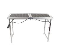 SUNGOOYUE Panneau Solaire Table IP68 Imperméable | Table de panneau solaire étanche pour camping IP68, design pliable, 100W, en aluminium, pour camping-car