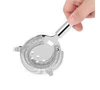 SUNGOOYUE Passoire à Cocktail, Passoire Hawthorne en Acier Inoxydable 304 avec Poignée Ergonomique et Ressort en Spirale, Filtre la Glace et les Fruits pour la Mixologie Domestique et les Barmans