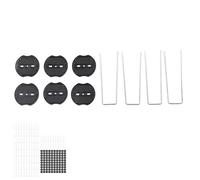 SUNGOOYUE Paysage 100 Pièces en Acier galvanisé à Chaud en Forme de U Broches de Terre 6 Pouces avec Anneaux de Fixation pour Barrière Contre Les Mauvaises Herbes en Tissu Pelouse Gazon Tuyau