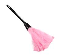 SUNGOOYUE Plumeau de Dinde, Brosse à Poussière à Charge Statique avec Poignée en Plastique, Outil de Nettoyage Doux et Réutilisable pour Intérieur de Voiture, Meubles, écrans de Télévision,