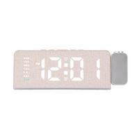 SUNGOOYUE Réveil à Projection Horloge Numérique LED avec Projecteur Rotatif à 180 Degrés 3 Niveaux de luminosité USB et Chargeur de Type C pour Chambre à Coucher, Table de Nuit, Adultes et Enfants