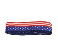 SUNGOOYUE Ruban Patriotique, Ruban en Tissu avec étoiles et Rayures 6,5 Cm X 10 M pour les Décorations du Jour Commémoratif du 4 Juillet, Guirlande de Couronne de Bricolage, Décoration de Table, de