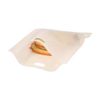 SUNGOOYUE Sacs Grille-pain Réutilisables en Fibre de Verre Antiadhésifs 16 X 18 Cm pour Fromage grillé, Panini, Pépites de Poulet, 3 Utilisations pour les Enfants, les Collations Scolaires, le
