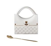 SUNGOOYUE Tasse à café en Forme de Sac à Main en Céramique 400 Ml avec Cuillère, Tasse à thé en Forme de Sac à Main en Céramique pour Femmes et Filles, Design Moderne pour la Maison, le Bureau, le