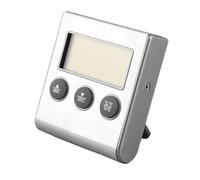 SUNGOOYUE Thermomètre à Viande Numérique avec Minuterie, Sonde de 7,6 | Plage de 0 °C à 250 °C, Grand écran LCD, Commutable °C/°F, Dos Magnétique, pour Four, Grill, Bonbons, Steak