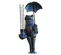 SUNGOOYUE Tube de Verre de Remplacement pour Pluviomètre, 14 Cm, Insert de Pluviomètre sur Pied pour Extérieur, Perles de en Métal pour Jardin, Cour, Patio, Allée, Décoration (Couleur Assortie)