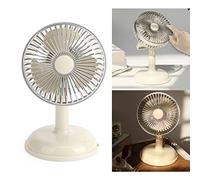 SUNGOOYUE Ventilateur de Bureau Vintage Victorien Classique en Métal, Rétro, Chargement USB, Ventilateur de Table Portable avec Couvercle Amovible en Plastique 330 G pour la Maison, le Bureau, la