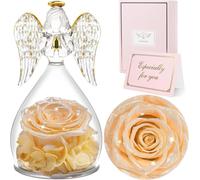 Sunia Rose éternelle Ange en verre Boîte cadeau Noël Saint-Valentin