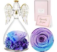 Sunia Rose éternelle Figure Ange Fête des Mères Cadeau d'anniversaire Bleu