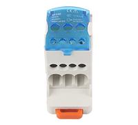 Sunicon Bornier, UKK-80A 690V Boîte De Jonction, Bornier de repartition, Bornier Electrique, Bornier Rail Din avec Couvercle De Protection, pour Armoires De Distributio armoires Haute Tension