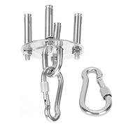 Sunicon Kit de Suspension pour Chaise hamac, kit de Suspension pour balançoire, Plaque de Montage au Plafond, Crochet à Ressort