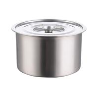 Sunicon Marmite en acier inoxydable avec couvercle, facile à nettoyer, résistante aux hautes températures, marmite à soupe multifonctionnelle, bol à condiments, bol à battre les (14cm)