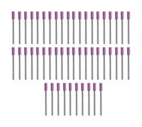 Sunicon Outils d'affûtage de meulage, 50 pièces/ensemble d'outils rotatifs de tige d'affûtage de meule avec tête de pierre abrasive de 4 mm