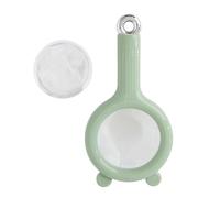 Sunicon Passoire alimentaire à mailles fines, durable, polyvalente, facile à nettoyer, cuillère filtrante à mailles fines pour la cuisine à domicile (Verte)