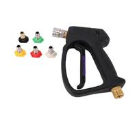 Sunicon Pistolet de Nettoyage Haute Pression Court, Pistolet pulvérisateur Haute Pression 4500 PSI, avec connecteur Rapide 1/4" Filetage M22 14 mm, 5 Buses.
