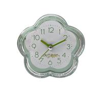 Sunicon Réveil analogique - Super silencieux - Fonctionne avec piles - Motif floral - Petit réveil de chevet moderne - Pour bureau, chambre à coucher