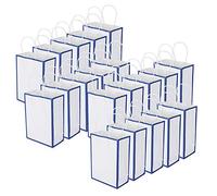 Sunicon Sac en papier kraft portable, sac cadeau d'emballage de vêtements de magasin (S 15 x 8 x 21 cm)