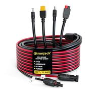 SunJack MC4 Câble adaptateur panneau solaire vers station d'alimentation portable 12 AWG 3 m