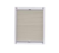Sunl INES Store plissé nid d'abeille fabriqué en Allemagne, Argent, Klemmfix Système Rail, 105 x 150 Gris, Plastique, crème, 105 x 2.3 x 150 cm