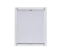 Sunl INES Store plissé nid d'abeille fabriqué en Allemagne, Argent, Klemmfix Système Rail, 105 x 150, Plastique Gris, Blanc, 105 x 2.3 x 150 cm