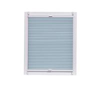 Sunl INES Store plissé nid d'abeille fabriqué en Allemagne, lumière du Jour, Wohn-Guide Klemmfix Weisse Rail, 65 x 150, Plastique, Bleu, 65 x 2.3 x 150 cm