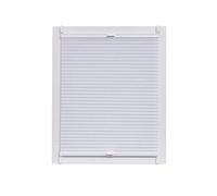 Sunl INES Store plissé nid d'abeille fabriqué en Allemagne, occultant, Wohn-Guide Klemmfix Rail, 80 x 220, Plastique, Blanc, 80 x 2.3 x 220 cm
