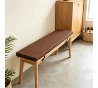 SUNLIMEI Coussin pour Banc Intérieur Doux Antidérapant 60x70cm Brun | Coussin Banc Extérieur Cépais Housse Amovible Et Liens Antidérapants Pour Siège De Jardin Pour Mobilier Terrasse